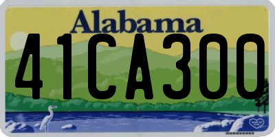 AL license plate 41CA300