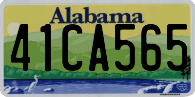 AL license plate 41CA565