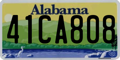 AL license plate 41CA808