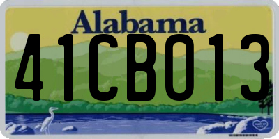 AL license plate 41CB013