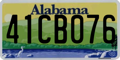 AL license plate 41CB076