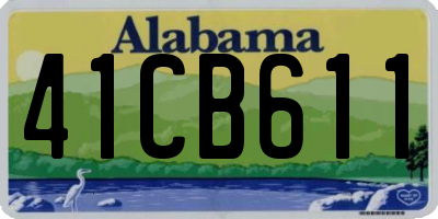 AL license plate 41CB611