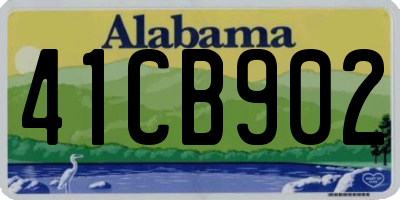 AL license plate 41CB902