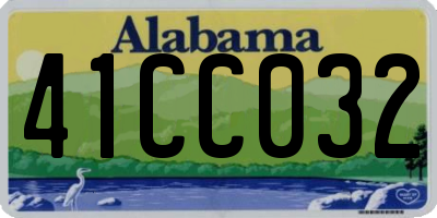 AL license plate 41CC032
