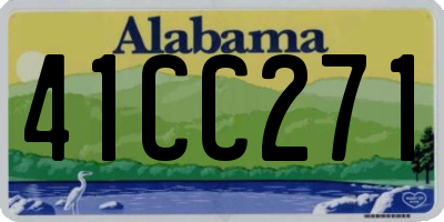 AL license plate 41CC271