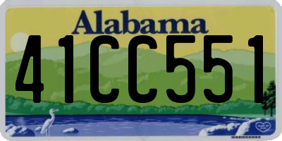 AL license plate 41CC551