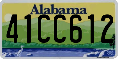 AL license plate 41CC612