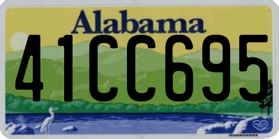 AL license plate 41CC695