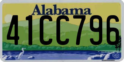 AL license plate 41CC796