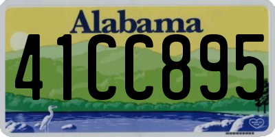 AL license plate 41CC895