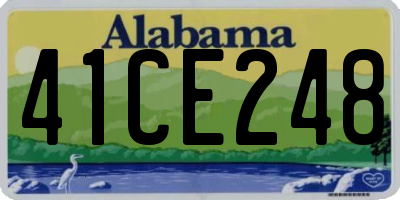 AL license plate 41CE248