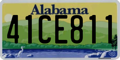 AL license plate 41CE811