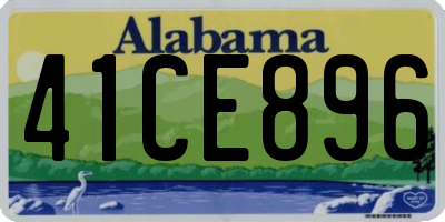AL license plate 41CE896