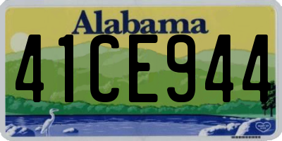 AL license plate 41CE944