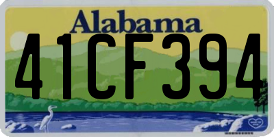AL license plate 41CF394