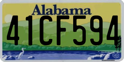 AL license plate 41CF594