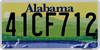 AL license plate 41CF712