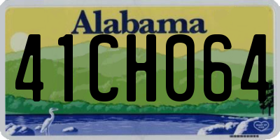 AL license plate 41CH064