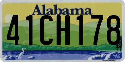 AL license plate 41CH178