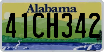 AL license plate 41CH342
