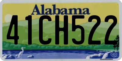 AL license plate 41CH522