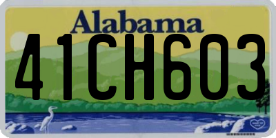 AL license plate 41CH603
