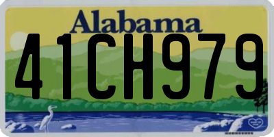 AL license plate 41CH979