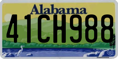AL license plate 41CH988