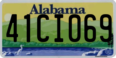 AL license plate 41CI069