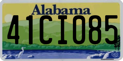 AL license plate 41CI085