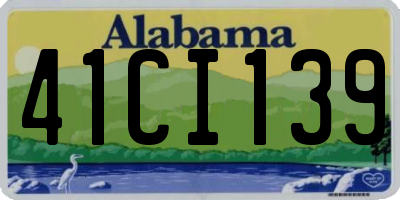 AL license plate 41CI139
