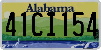 AL license plate 41CI154
