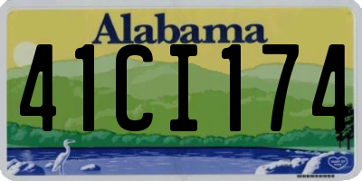 AL license plate 41CI174