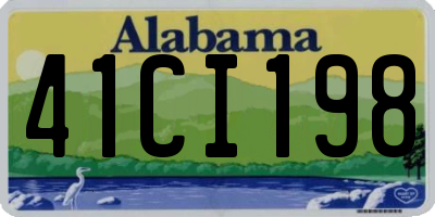 AL license plate 41CI198