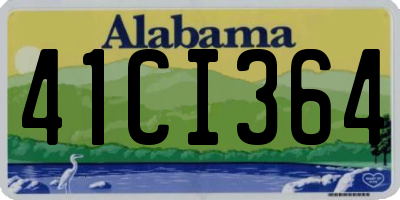 AL license plate 41CI364