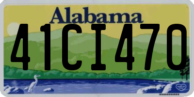 AL license plate 41CI470