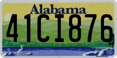 AL license plate 41CI876