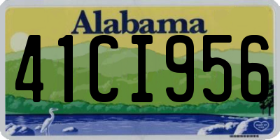 AL license plate 41CI956