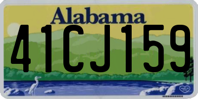 AL license plate 41CJ159