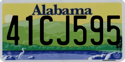 AL license plate 41CJ595
