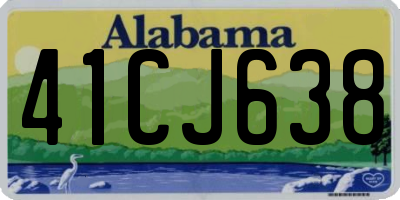 AL license plate 41CJ638