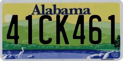AL license plate 41CK461