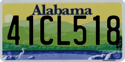 AL license plate 41CL518