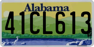 AL license plate 41CL613