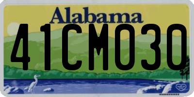 AL license plate 41CM030