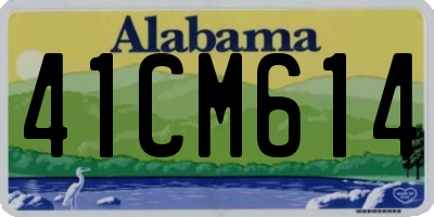 AL license plate 41CM614