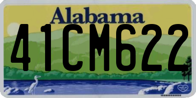 AL license plate 41CM622