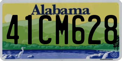 AL license plate 41CM628