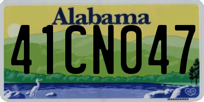 AL license plate 41CN047