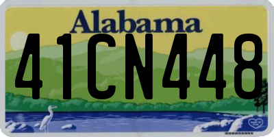 AL license plate 41CN448